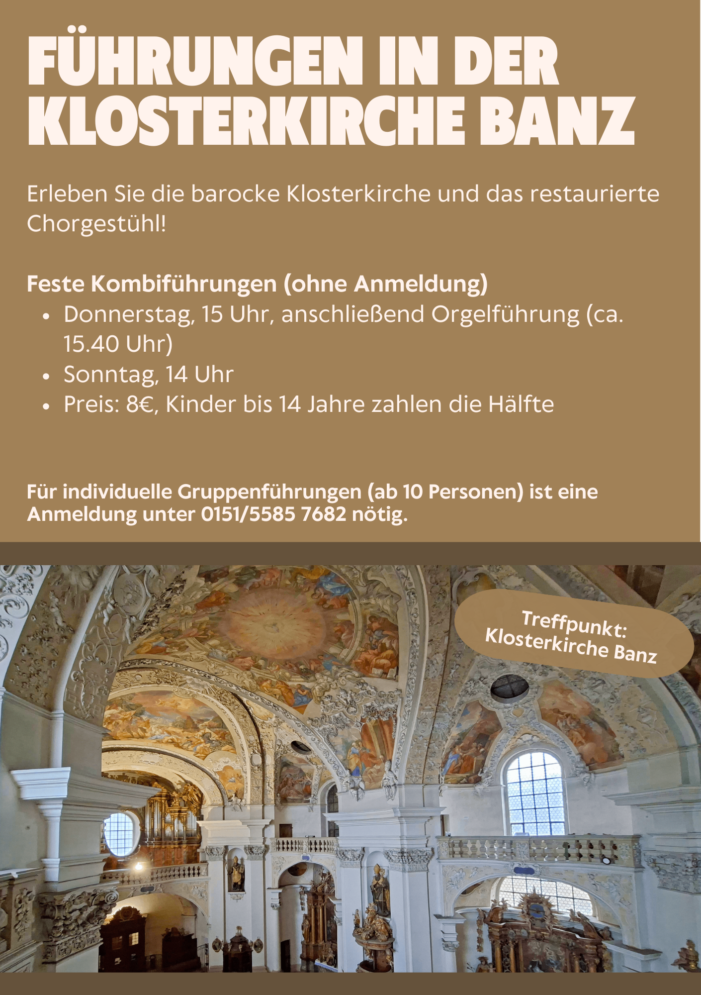 Stiftskirche Banz Termine Führungen 2026