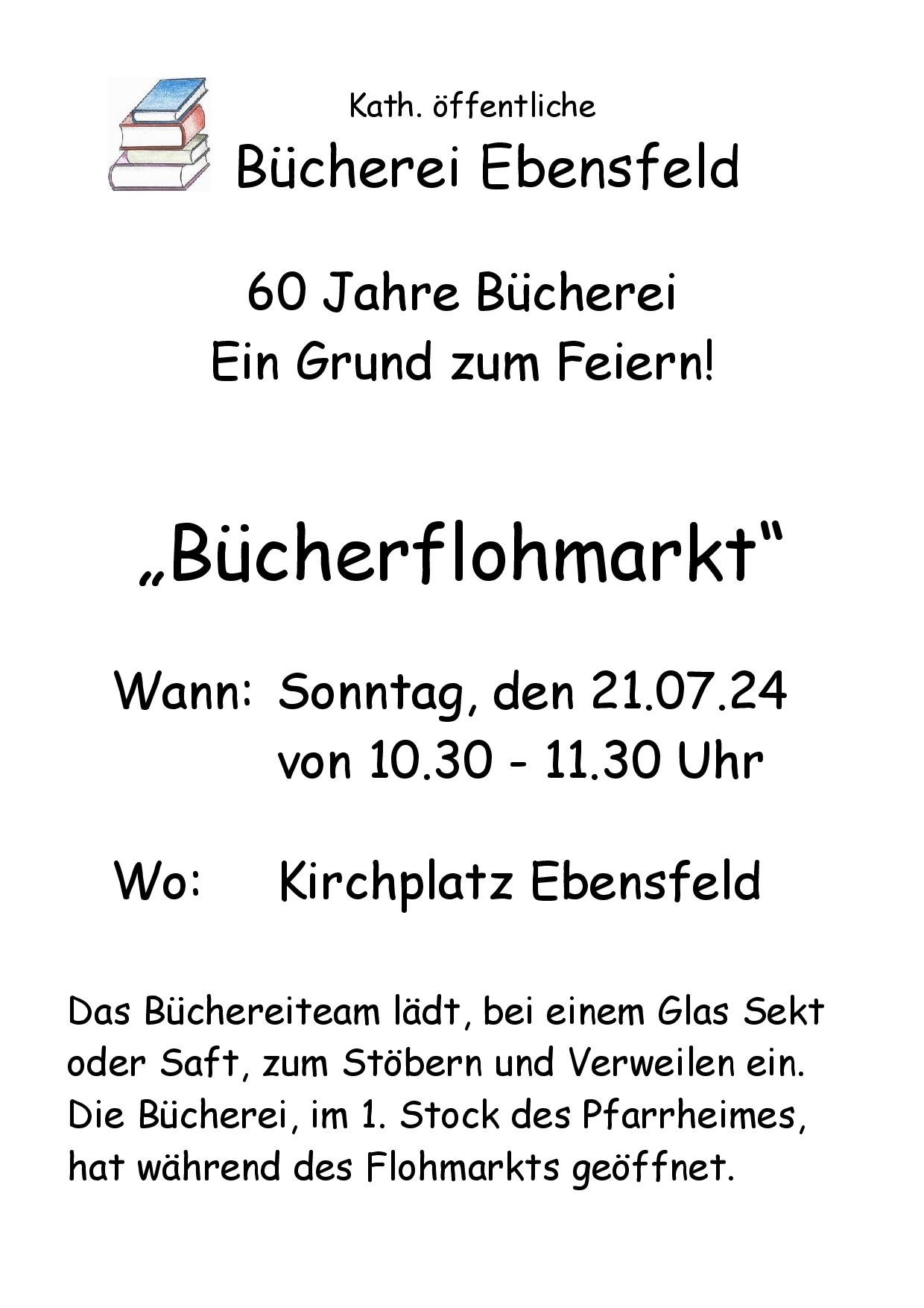 Bücherflohmarkt Juli 2024