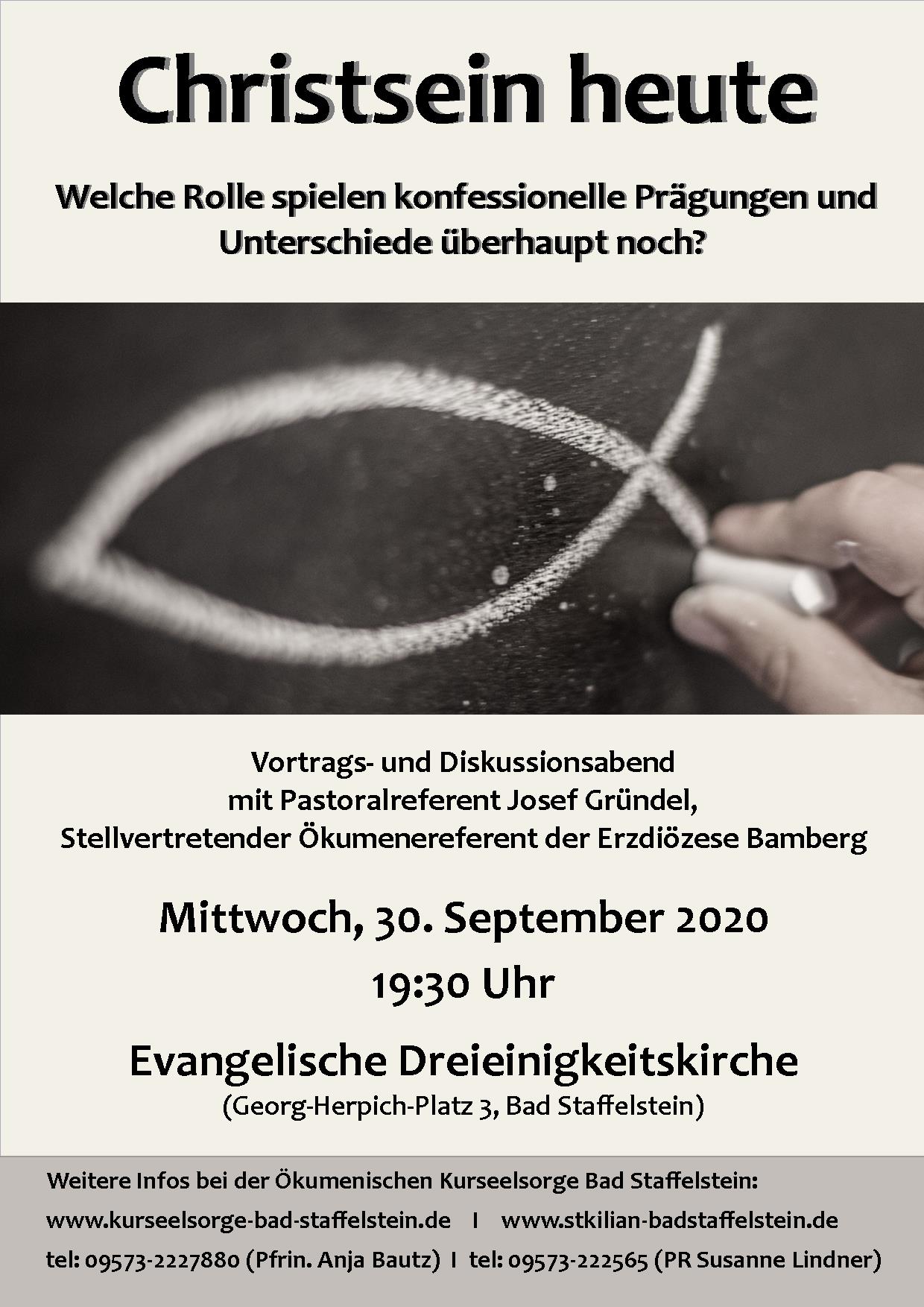 Christsein heute Plakat