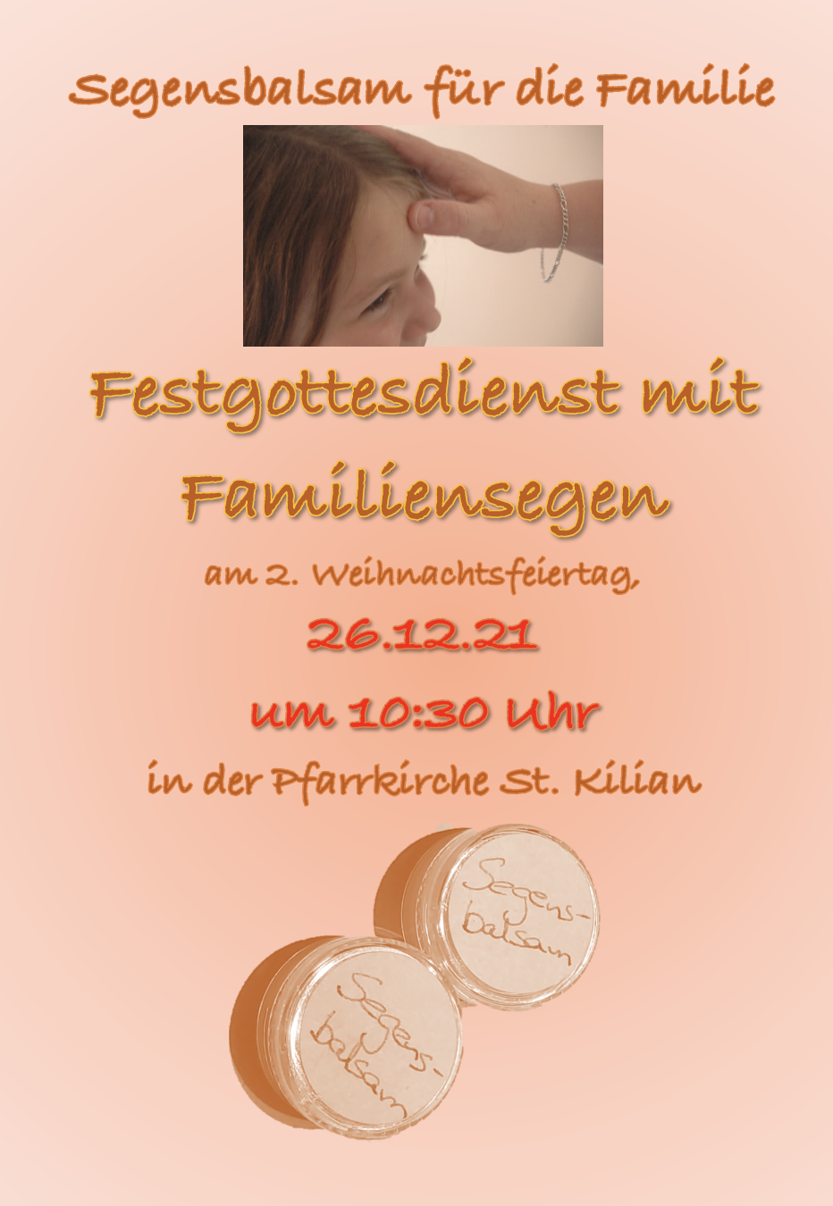 Familiengottesdienst am 2. WFT 26.12.21