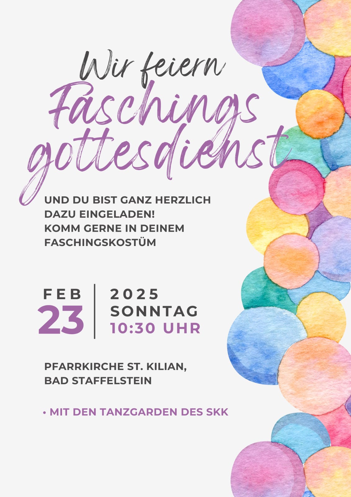 Faschinsgottesdienst 2025
