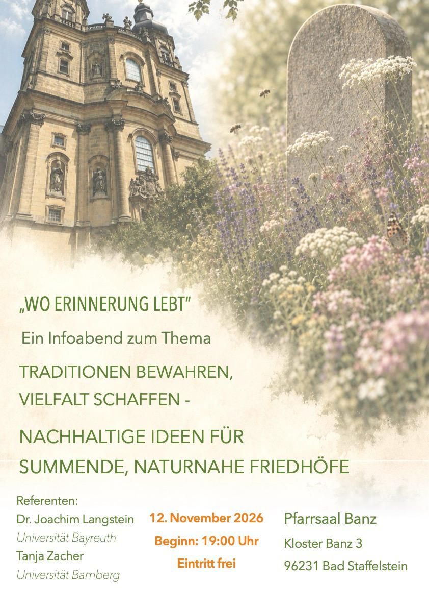 Plakat Naturnahe Friedhöfe