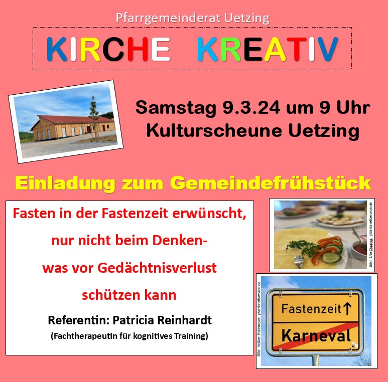 Kirche Kreativ - Gemeindefürhstück - Gedächtnistraining