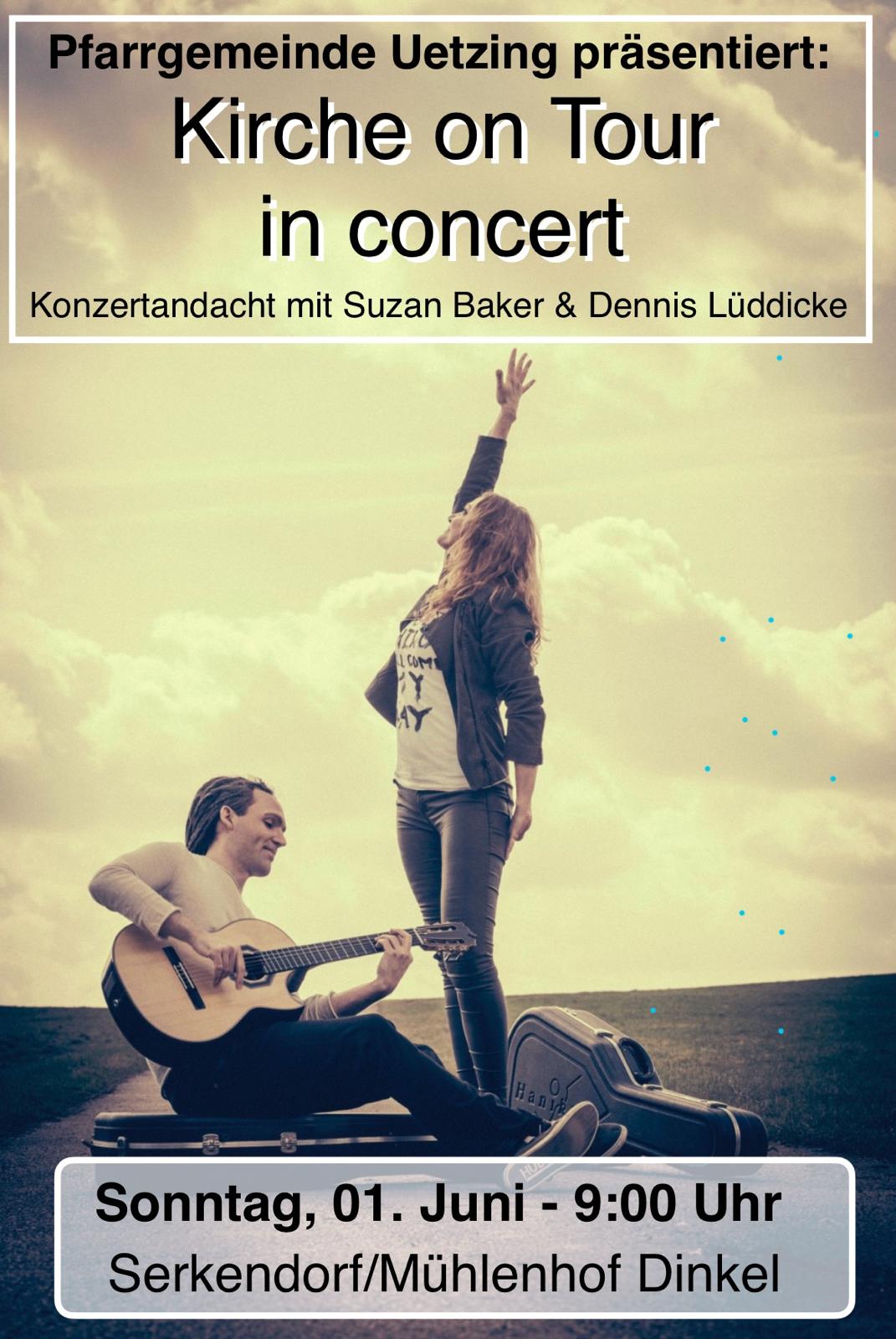 Konzertandacht Suzan Baker am 01.06.25 in Uetzing