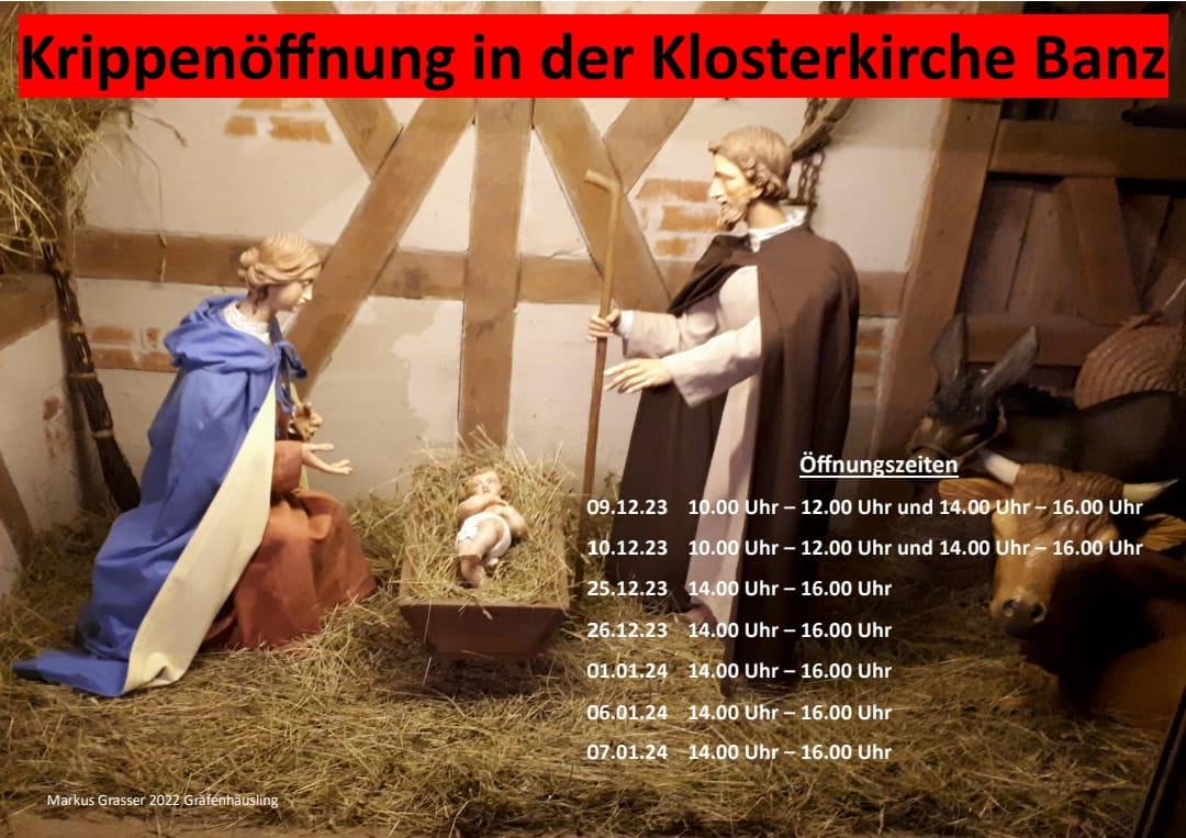 Krippenöffnung Klosterkirche Banz 2023/2024