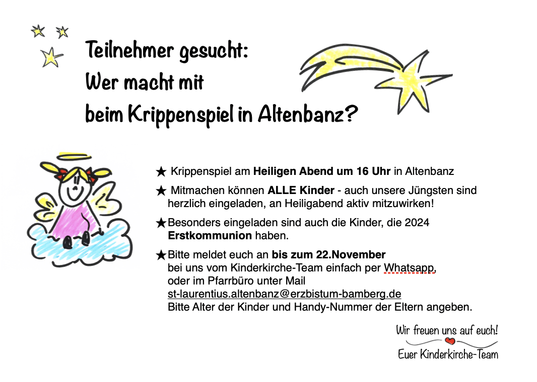 Krippenspiel Altenbanz 2023