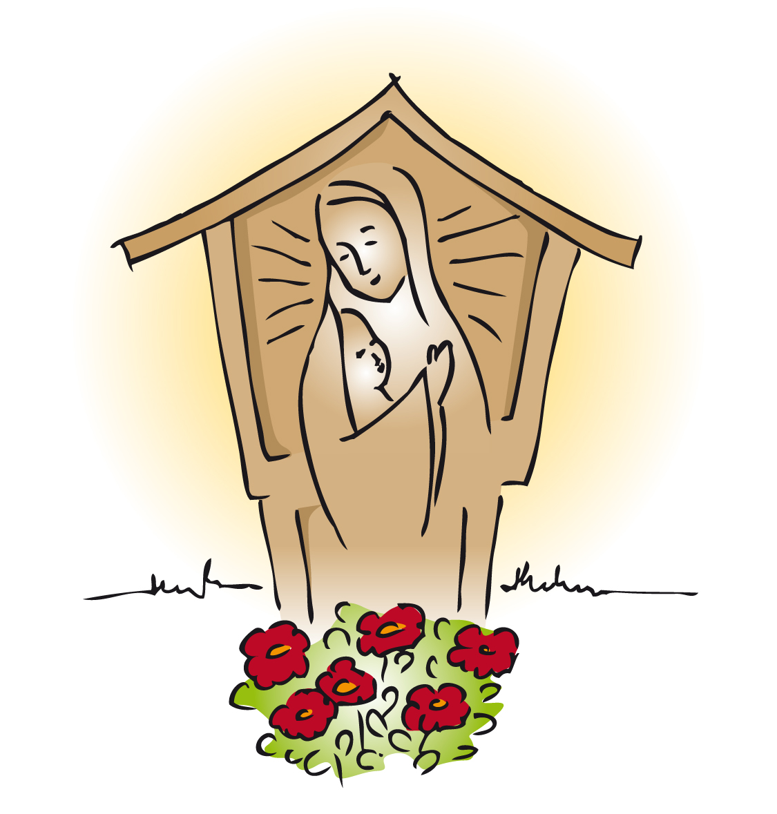 Maria mit Jesus Mai
