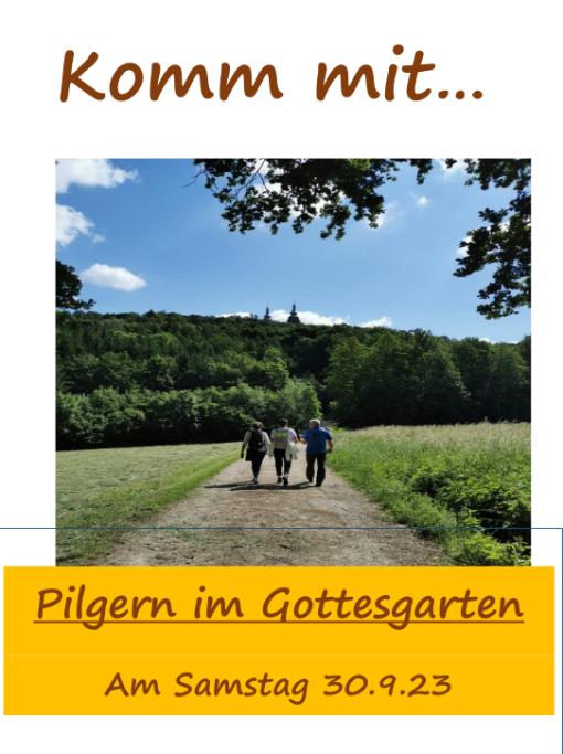 Pilgern im Gottesgarten 2023