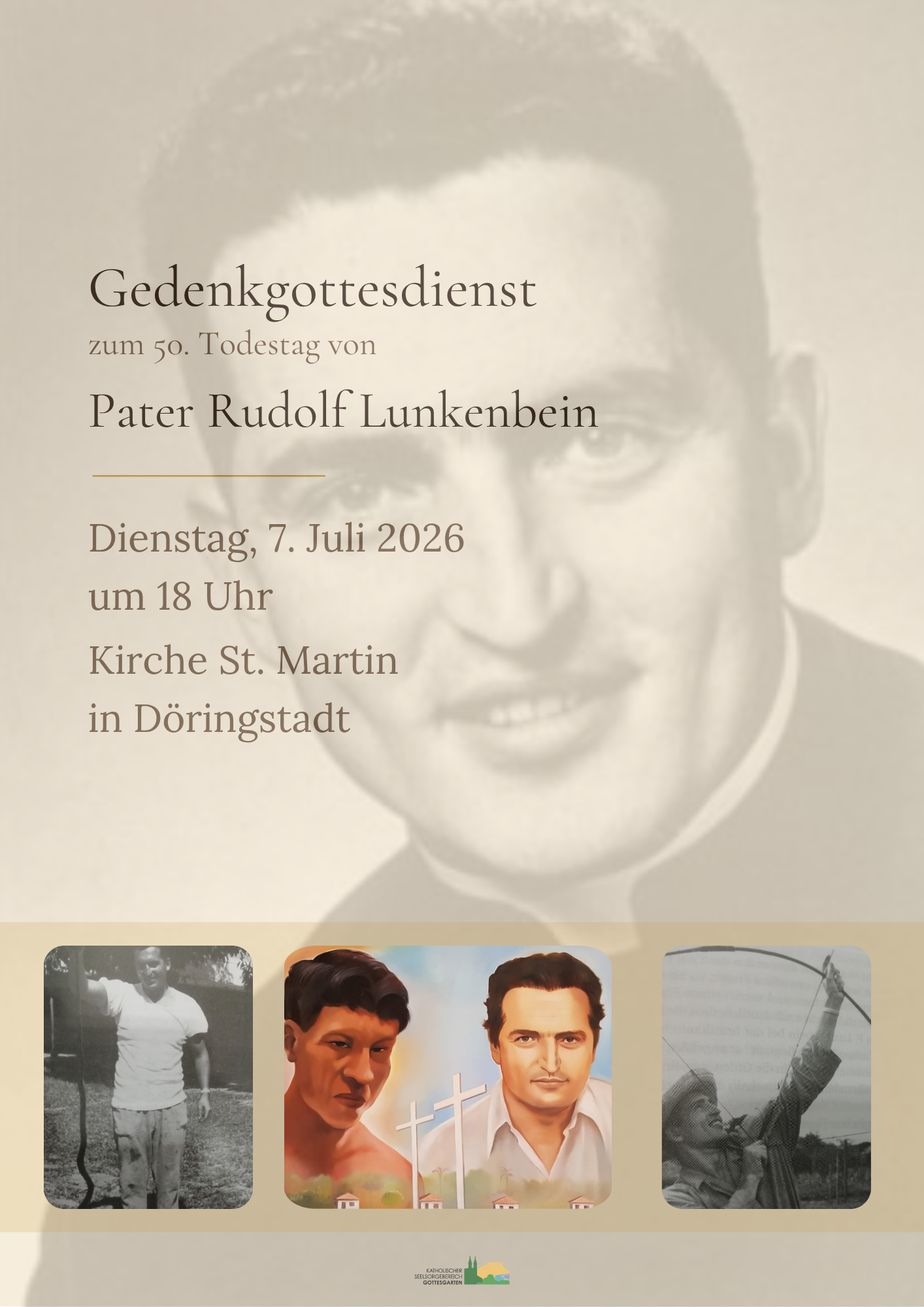 Plakat Gottesdienst Pater Lunkenbein Döringstadt
