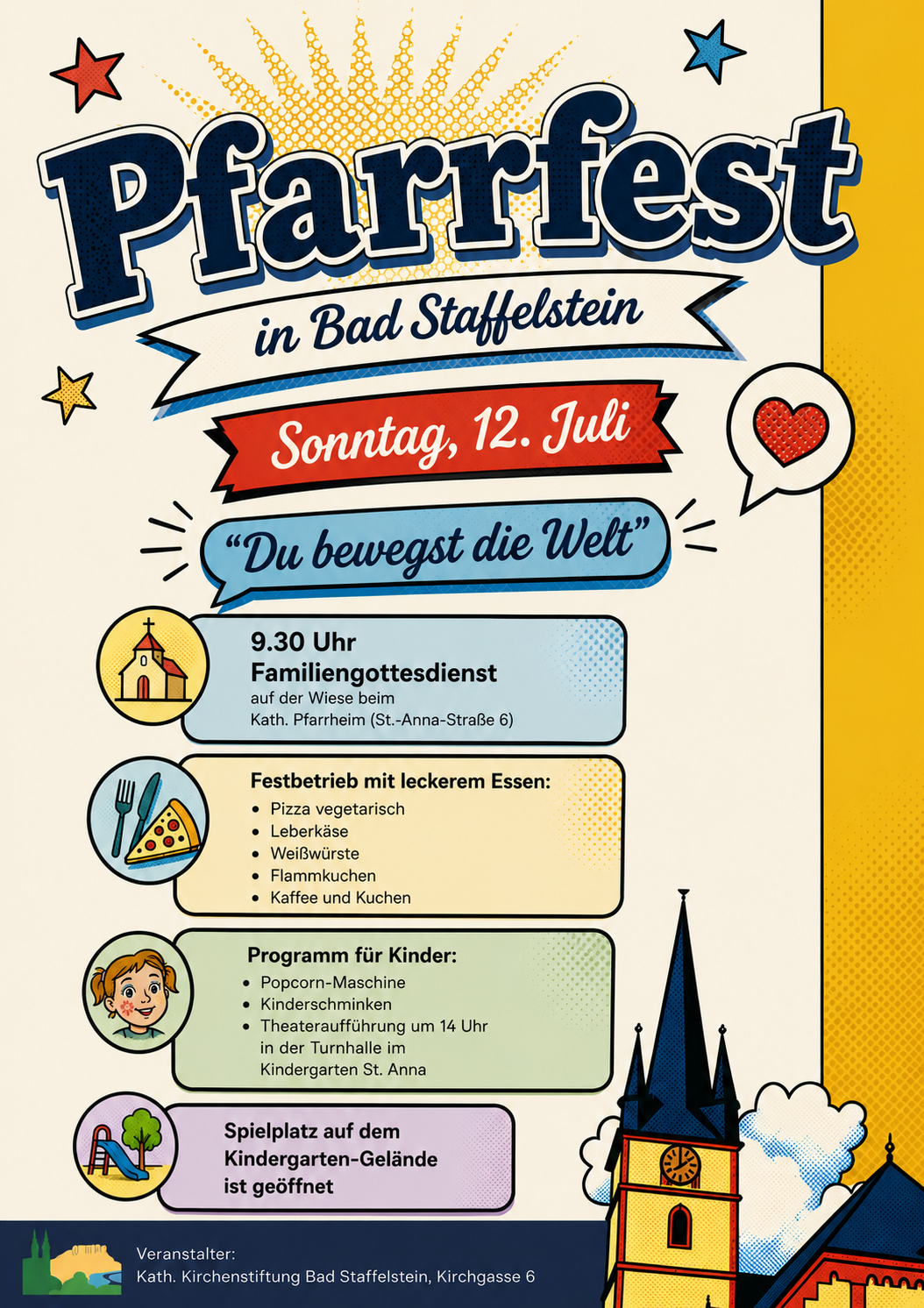 Plakat Pfarrfest Bad Staffelstein 2026