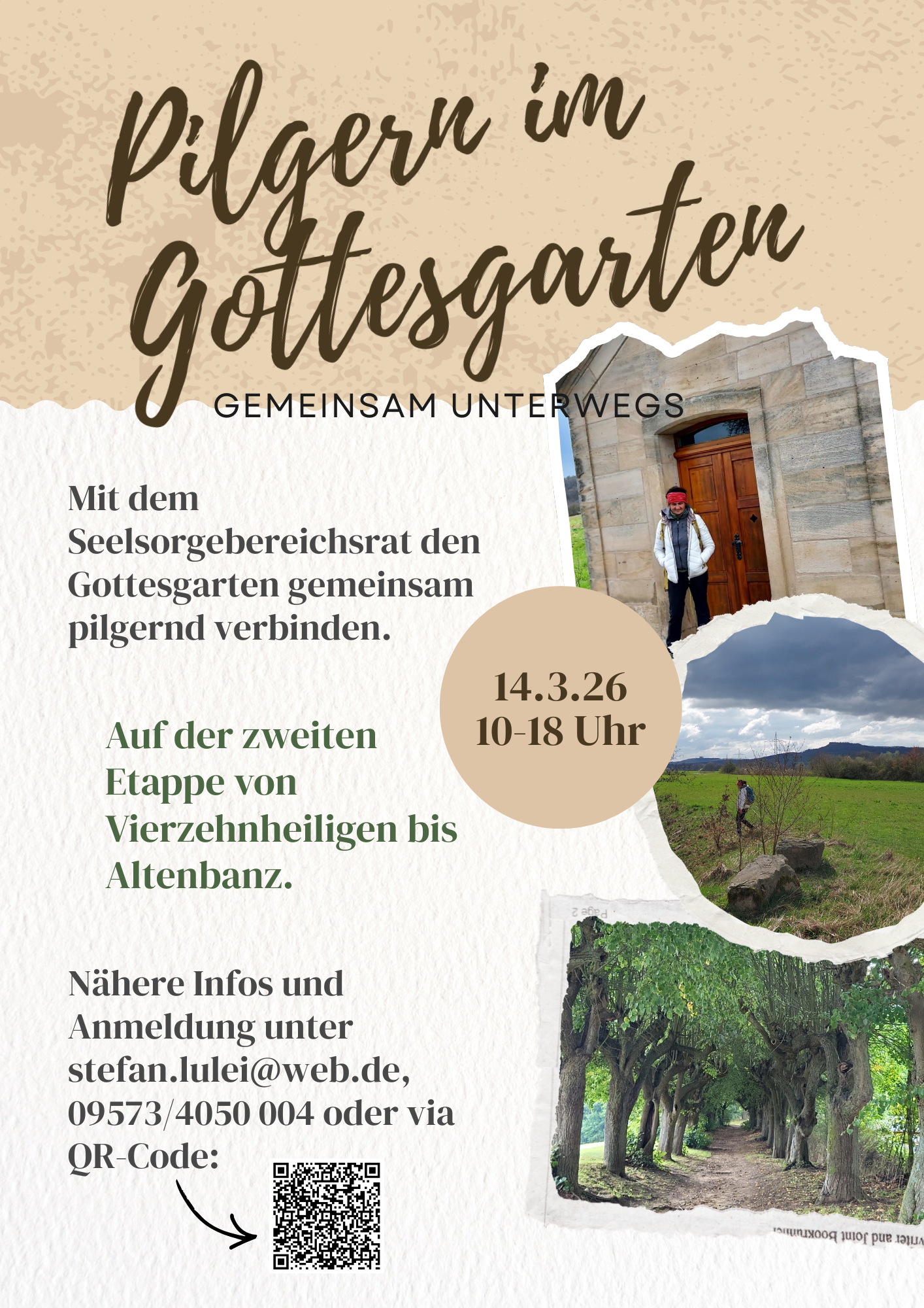 Plakat Pilgern im Gottesgarten Etappe 2