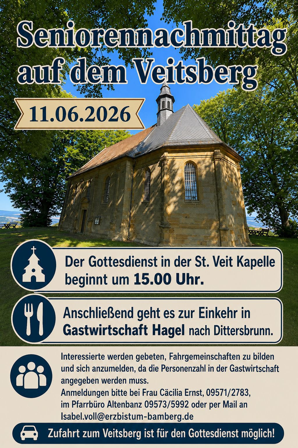 Plakat Seniorennachmittag Veitsberg