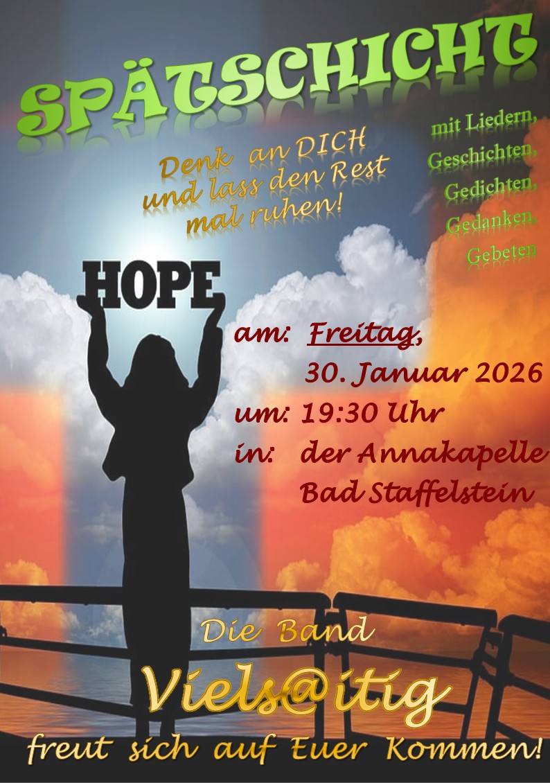 Plakat Spätschicht Annakapelle