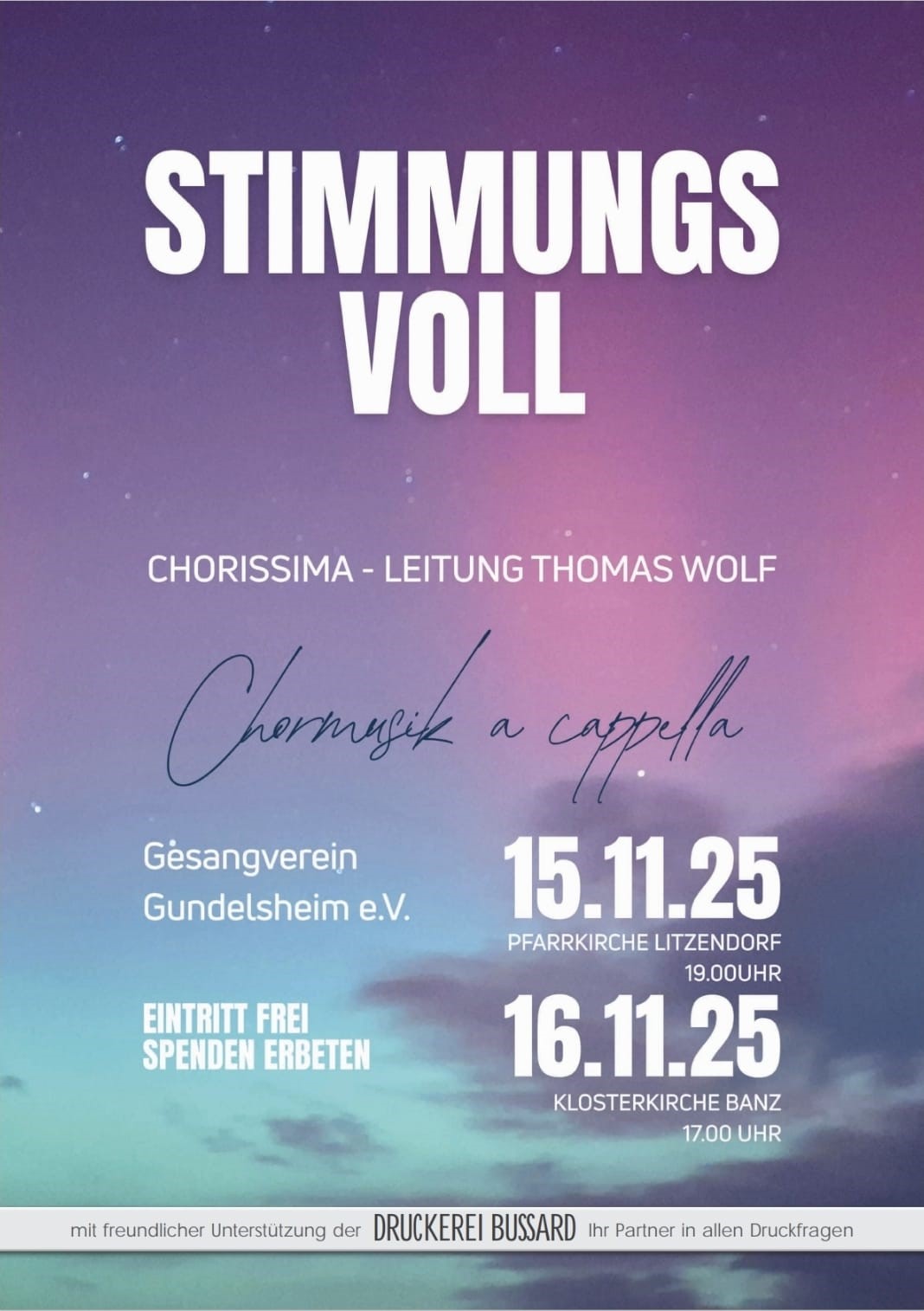 Plakat Stimmungsvoll