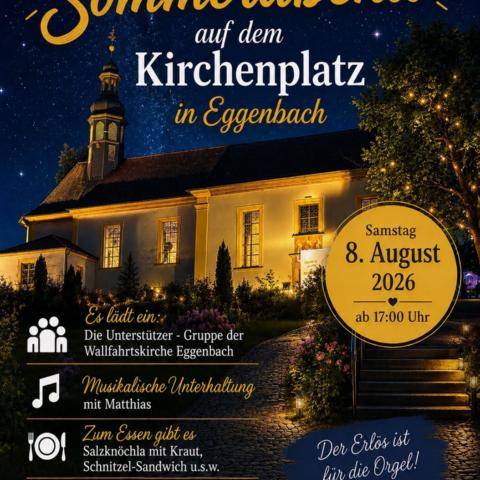 Sommerabend Kirchenplatz Eggenbach