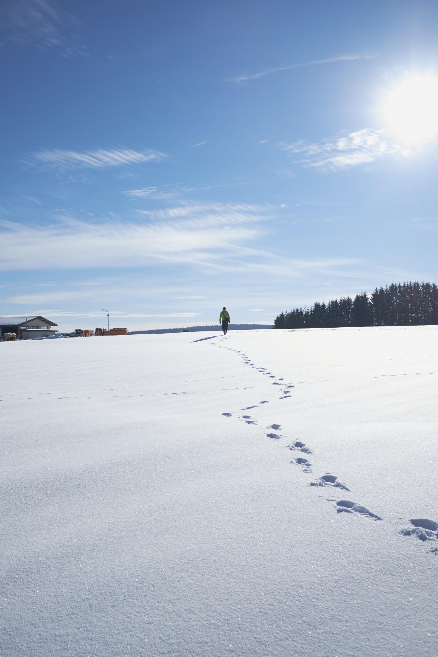 Spuren im Schnee