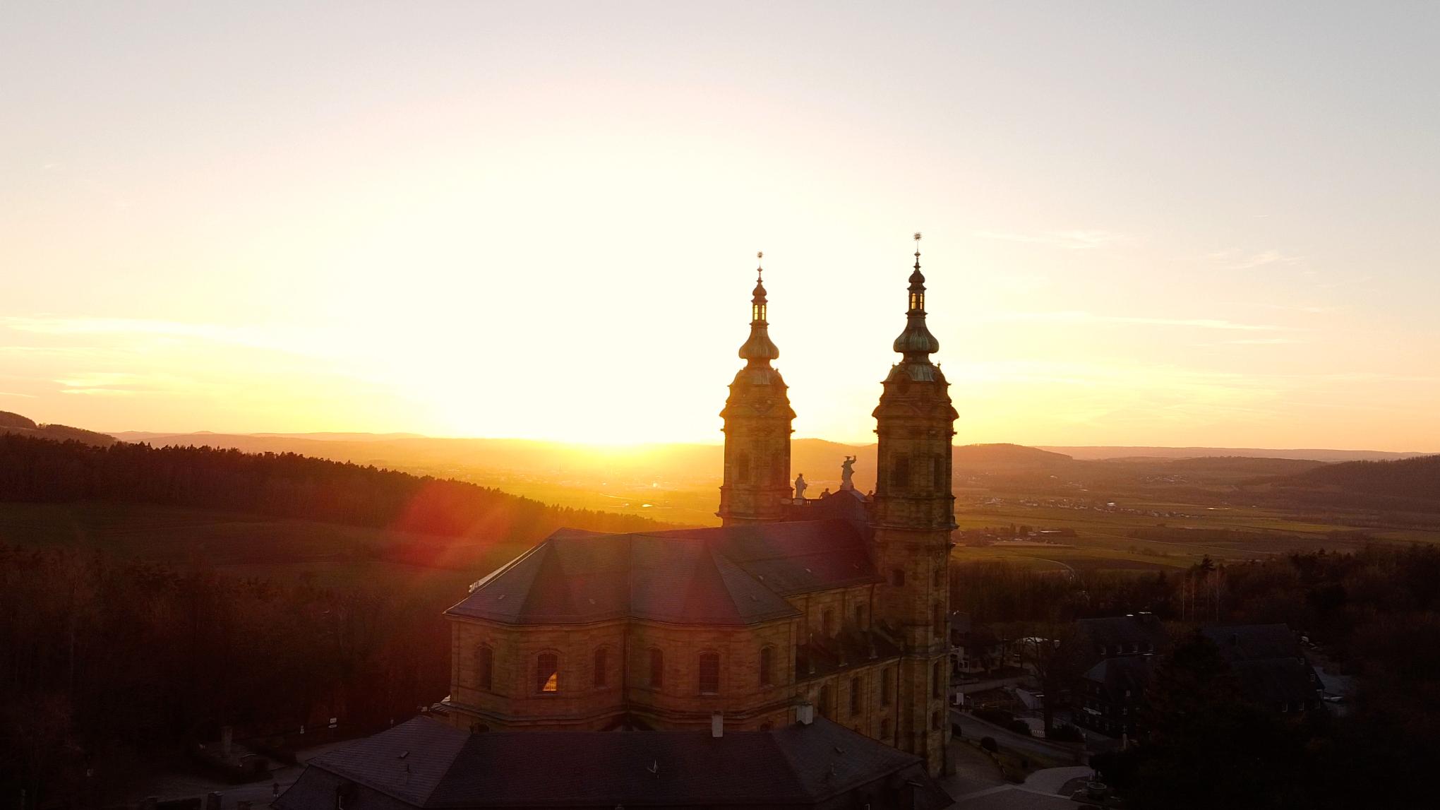 Vierzehnheiligen Sonnenuntergang